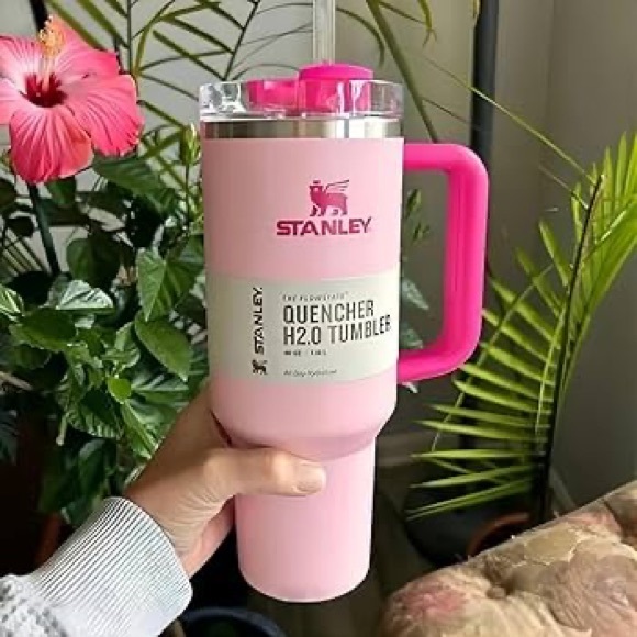 Stanley Other - Stanley 40oz light Pink Travel flowstate handle Mug tumbler cup cold magenta